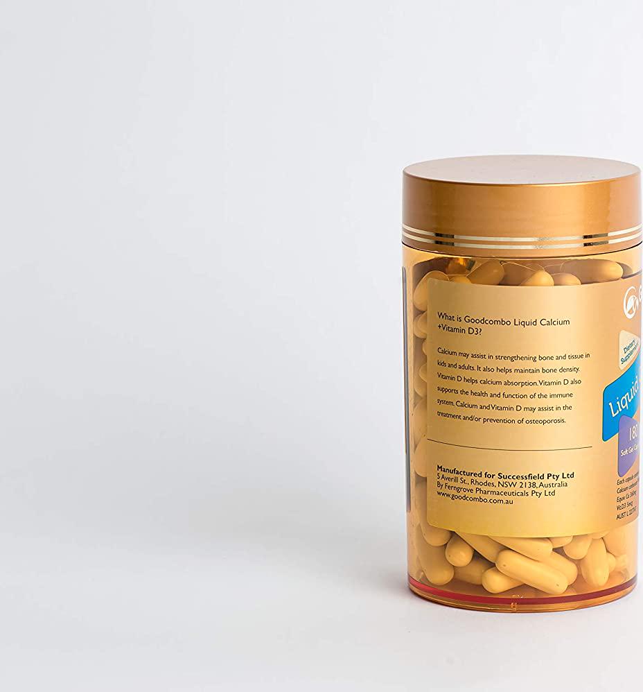 Goodcombo Liquid Calcium + Vit D3 180s, 520 grams