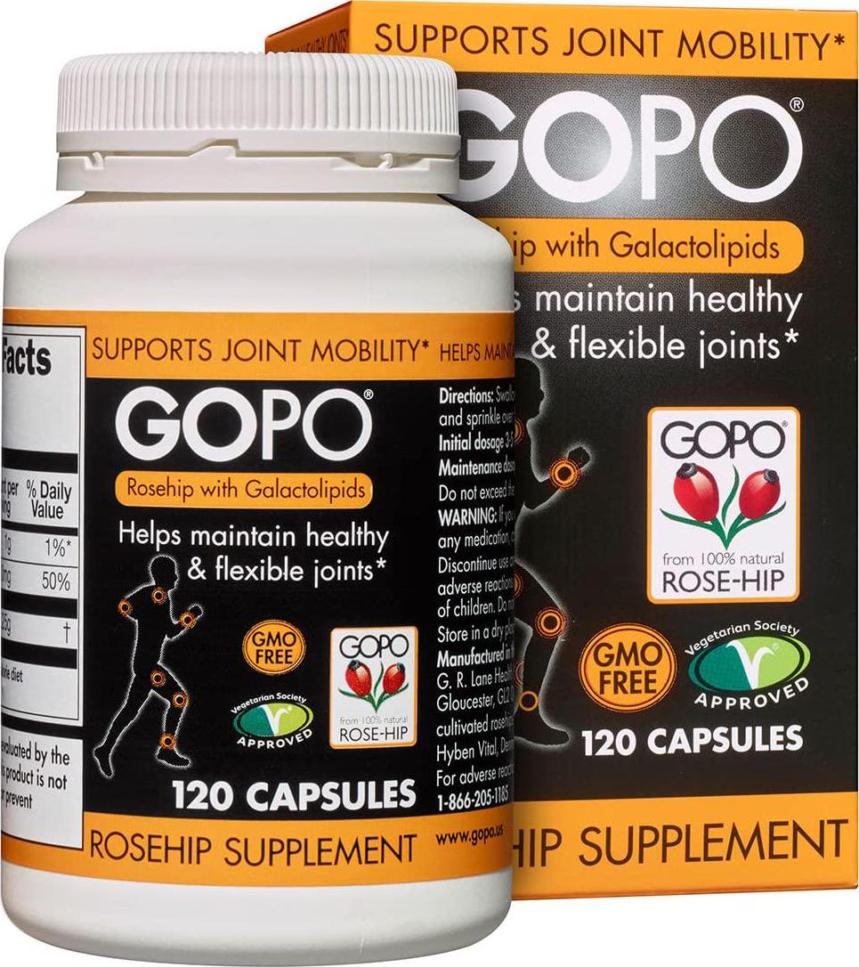 Gopo Rose Hip Joint Health Vitamin C Capsules - Pack of 120