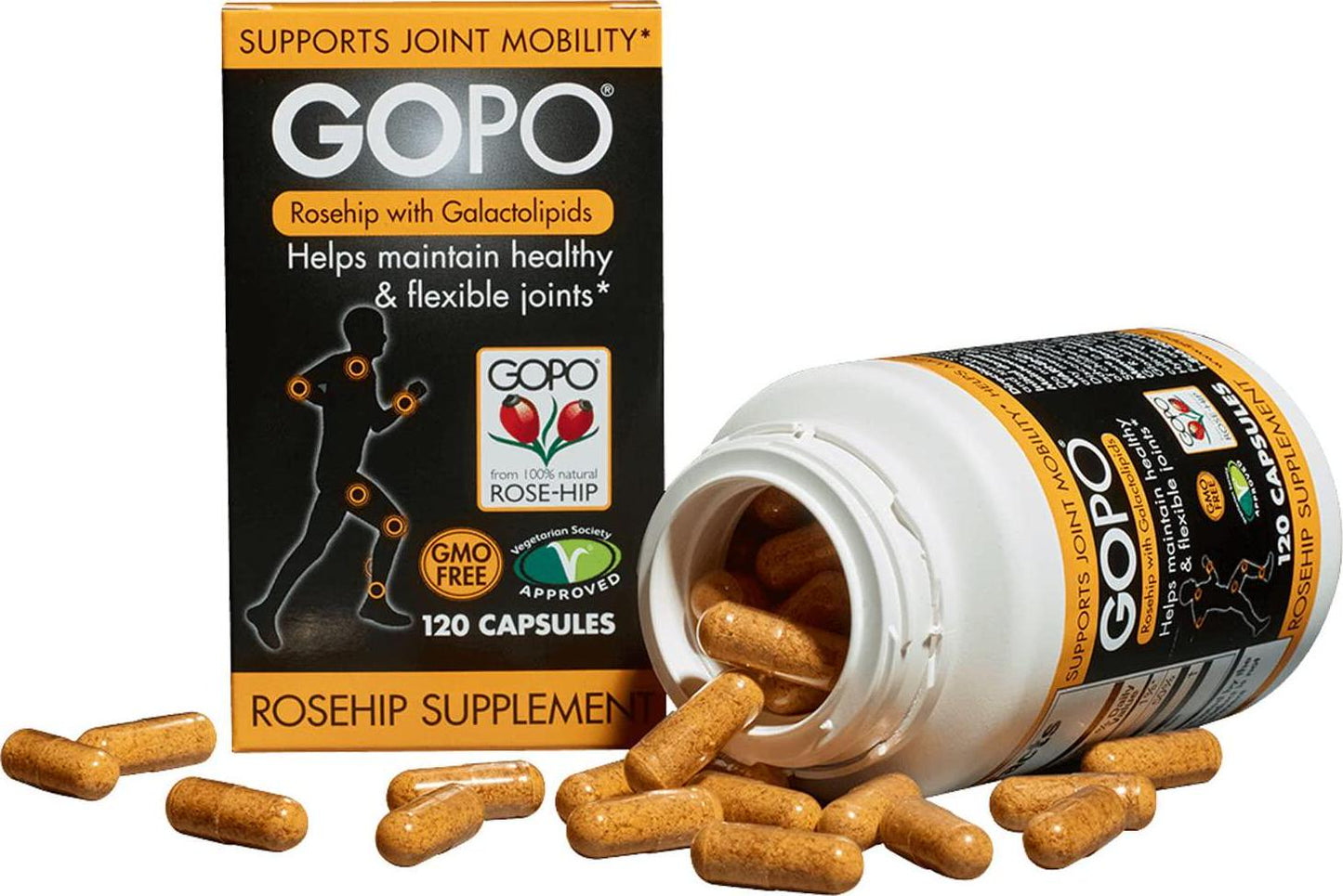 Gopo Rose Hip Joint Health Vitamin C Capsules - Pack of 120