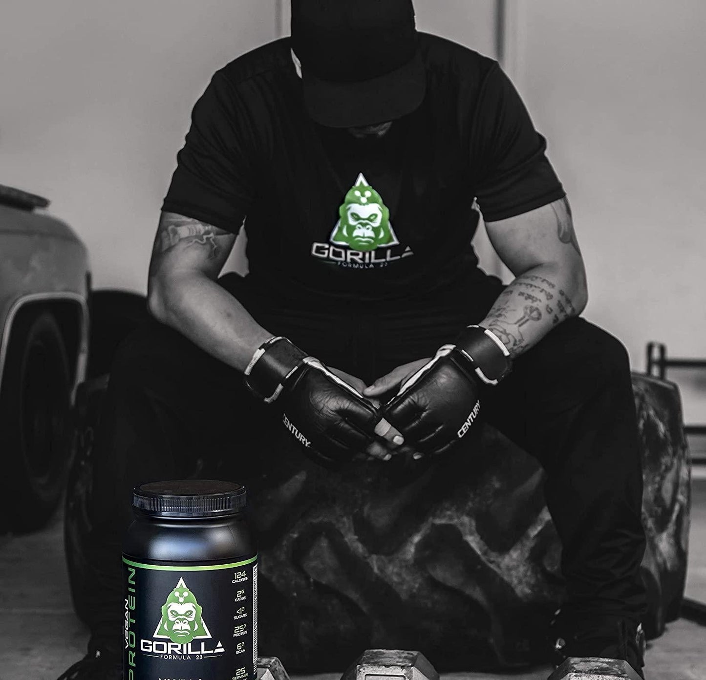 Gorilla Formula 23 Vegan Protein Powder, Coconut Flavored, Pure Plant Based Protein Powder, Make Vegan Protein Shake, Performance and Post Workout, Vegetarian Friendly (2.6lb)