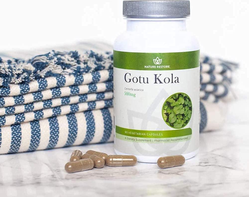 Gotu Kola Extract Supplement, Standardized to 10 Percent Triterpenes, Manufactured in USA, 90 Capsules, Non GMO, Gluten Free, Vegan