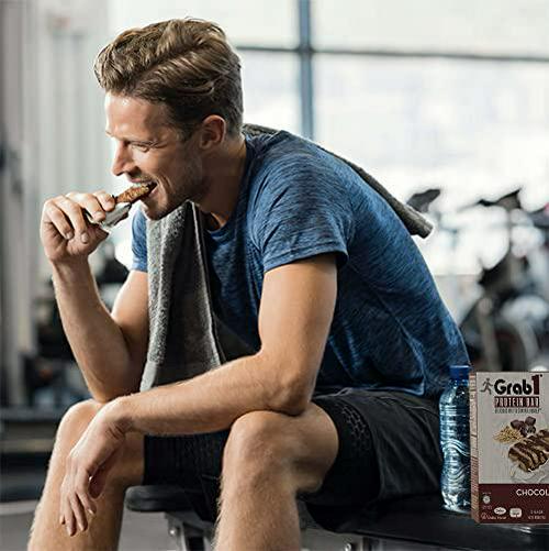 Grab1 Protein Bars, Chocolate Oat Protein Bar (2 Pack - 10 Bars) | Delicious and Nutritious | Low Calorie | Perfect for Snacking
