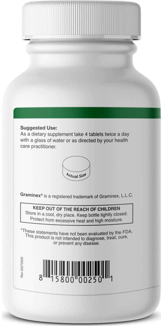 Graminex Alfalfa Tablets - Non-GMO Green Superfood Supplement with Vitamins, Minerals, Amino Acids - Supports Lower Cholesterol Levels and Balanced Blood Sugar, Improves Digestive Health - 240 Tablets