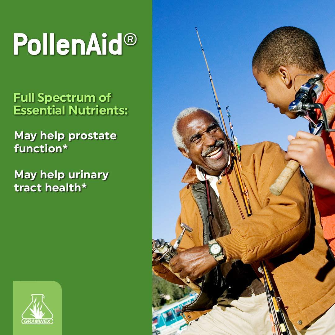 Graminex PollenAid Prostate Supplement: All Natural Prostate Support for Bladder Control and Urinary Tract Health, Rye Pollen Extract Made in USA to Help Relieve Pain and Boost Urinary Flow, 90 Tablets