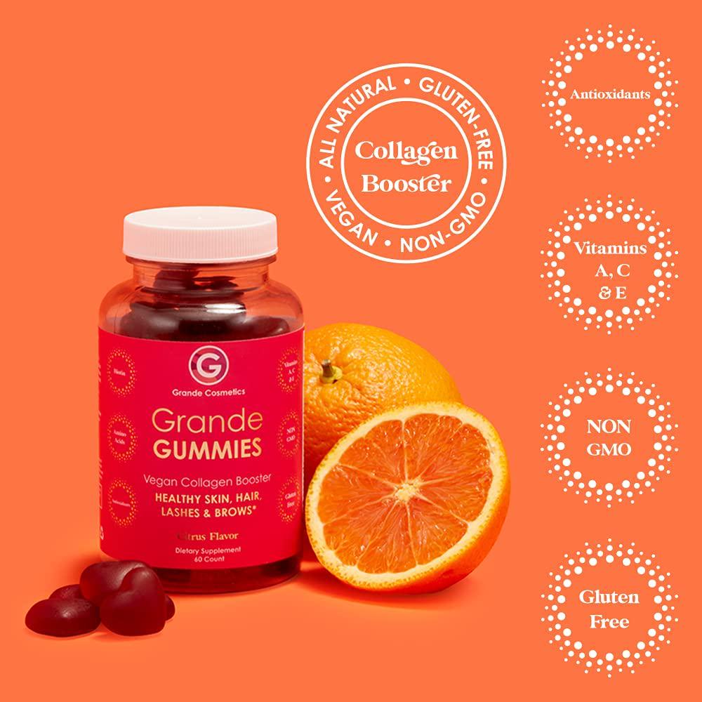 Grande Cosmetics GrandeGUMMIES Vegan Collagen Booster Healthy Hair and Skin