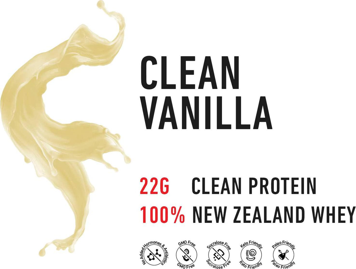 Grass Fed Whey Protein Vanilla Pur Zealander Grass-Fed Whey Protein No Hormones, Non GMO, Gluten Free, Soy Free [Keto/Ketogenic Diet, Low Carb Diet, Mediterranean Diet, Keto Protein (Clean Vanilla)