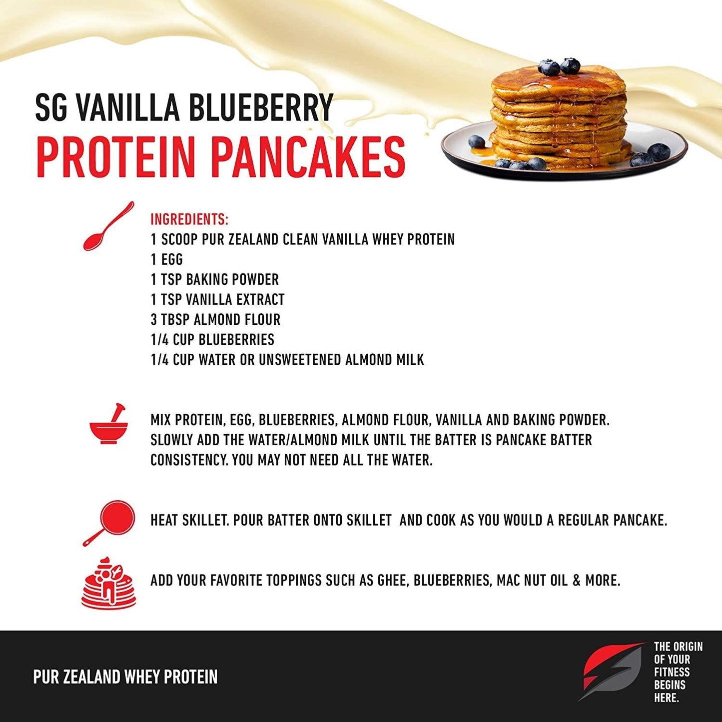 Grass Fed Whey Protein Vanilla Pur Zealander Grass-Fed Whey Protein No Hormones, Non GMO, Gluten Free, Soy Free [Keto/Ketogenic Diet, Low Carb Diet, Mediterranean Diet, Keto Protein (Clean Vanilla)