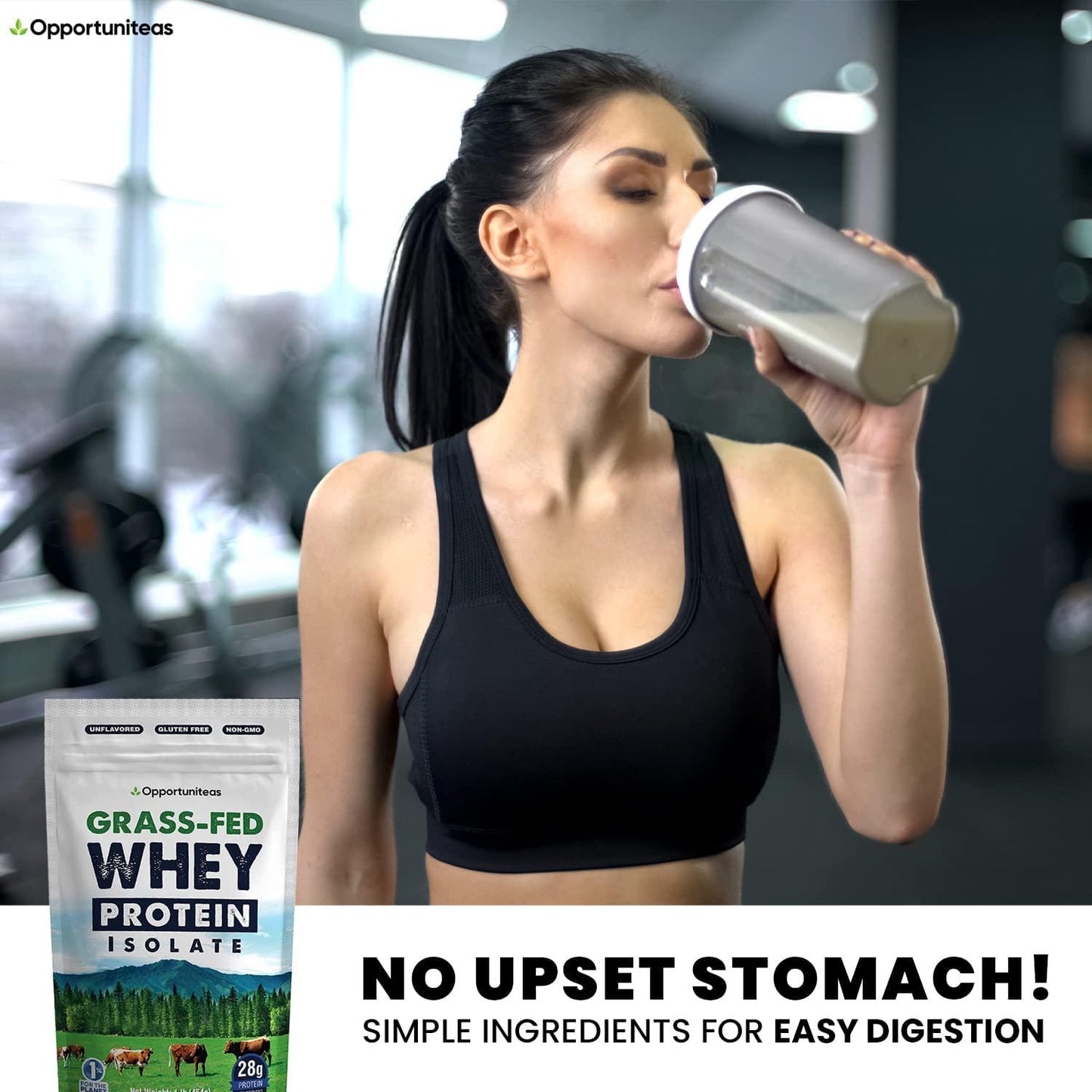 Grass Fed Whey Protein Powder Isolate - Unflavored - Low Carb Keto and Paleo Diet Friendly - Pure Grass-Fed Protein for Shakes, Smoothies, Drinks and Recipes- Non GMO and Gluten Free - 1 Pound
