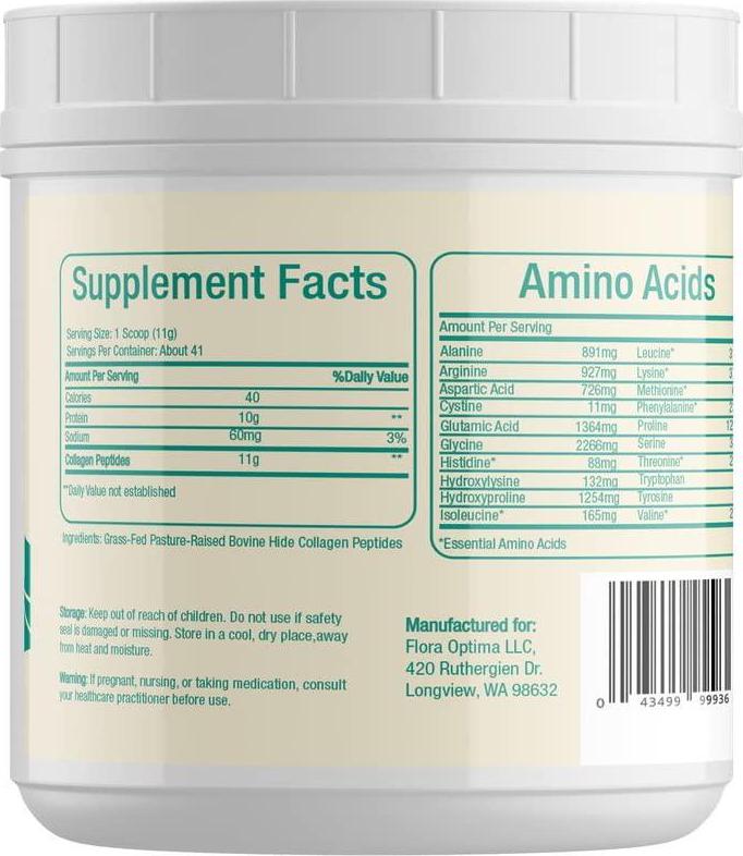 Grassfed Collagen Protein - Flora Optima -