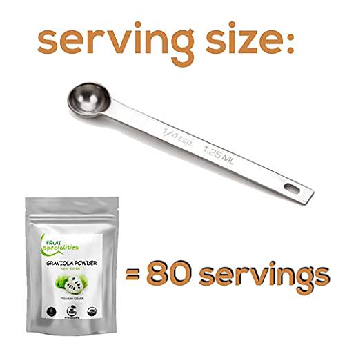 Graviola (Soursop) Fruit Powder, All-Natural Pure Graviola Fruit Powder, Annona Muricata Guanabana (3.52 oz)