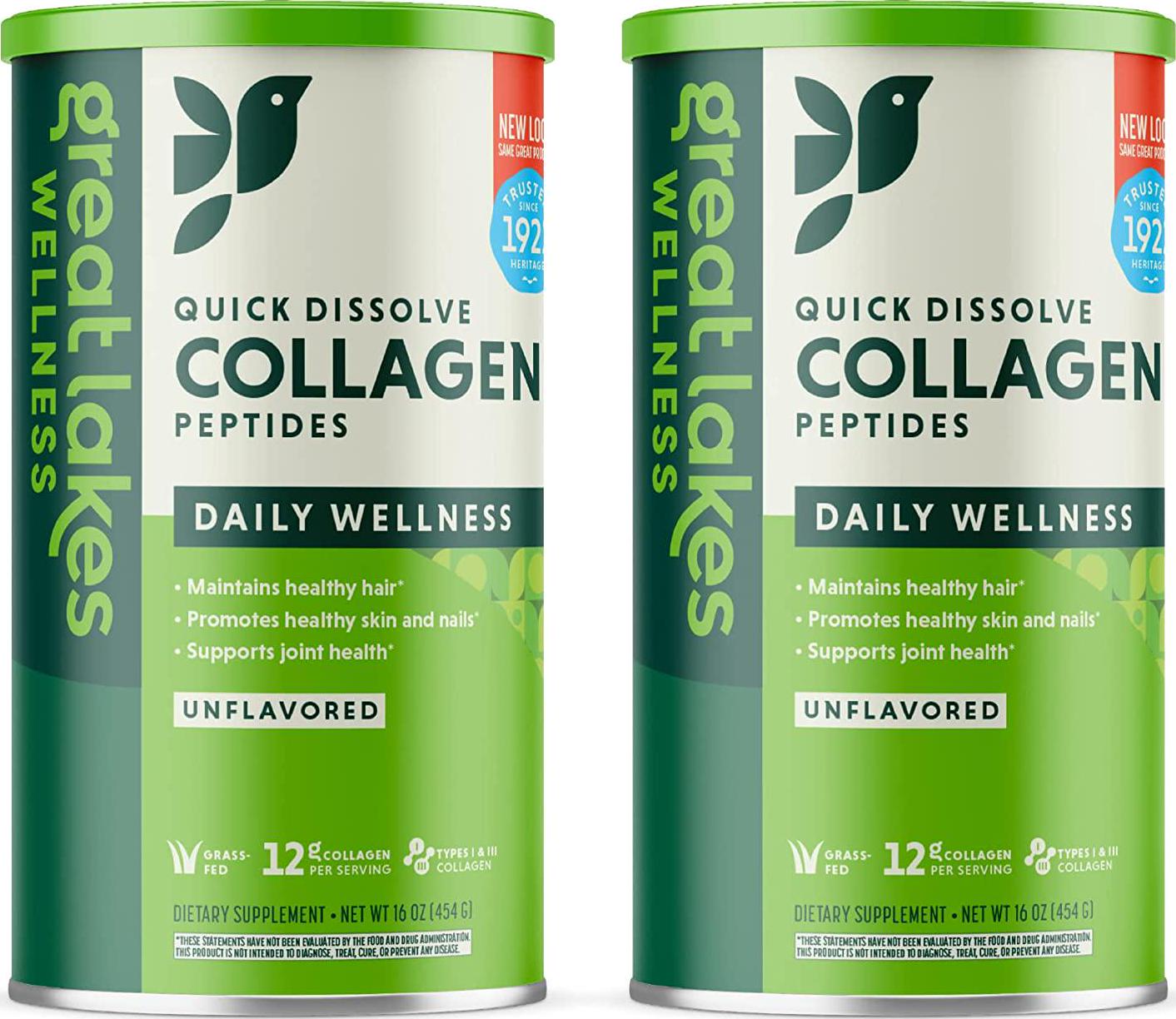 Great Lakes Gelatin, Collagen Hydrolysate, Kosher, 16 oz. 2 Pack