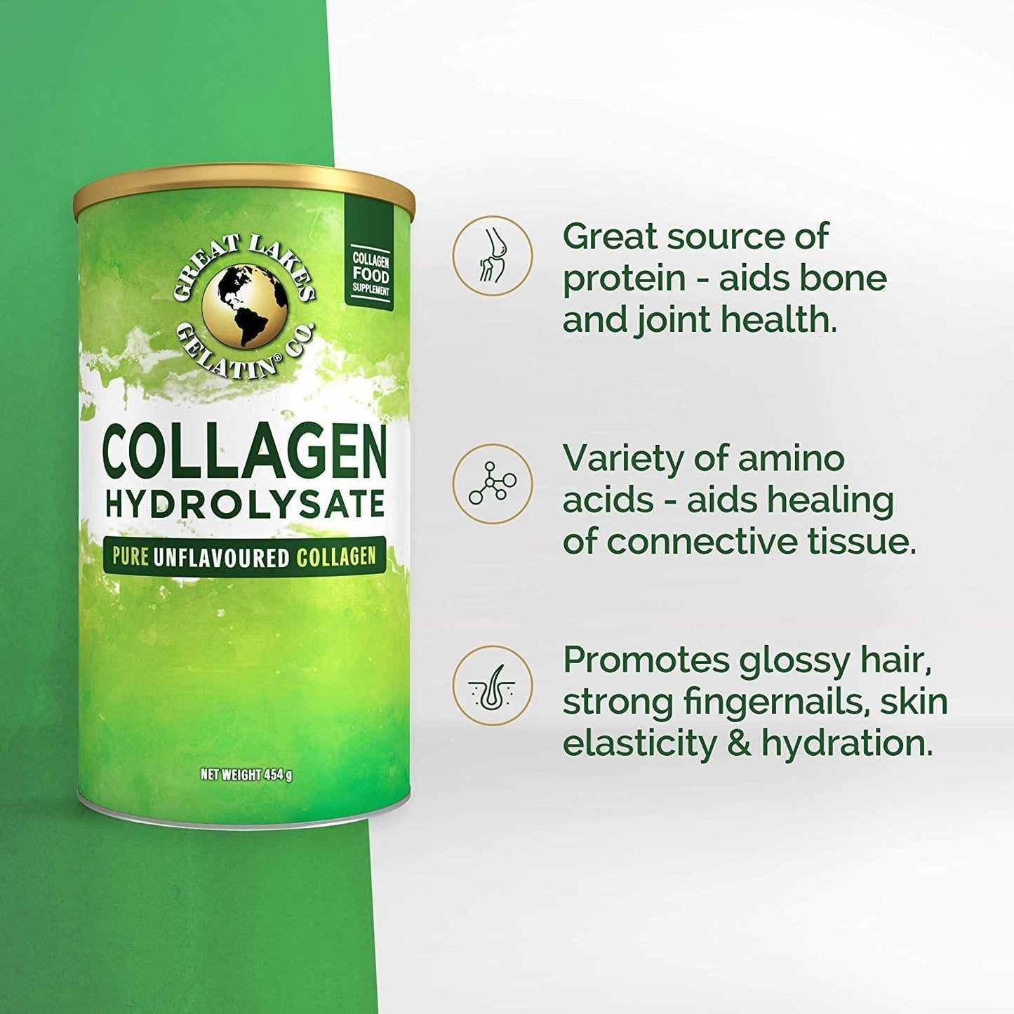 Great Lakes Gelatin Collagen Hydrolysate 454g 2/3pack (3)
