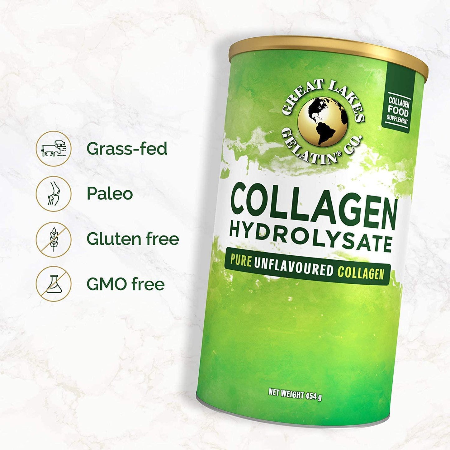 Great Lakes Gelatin Collagen Hydrolysate 454g 2/3pack (3)