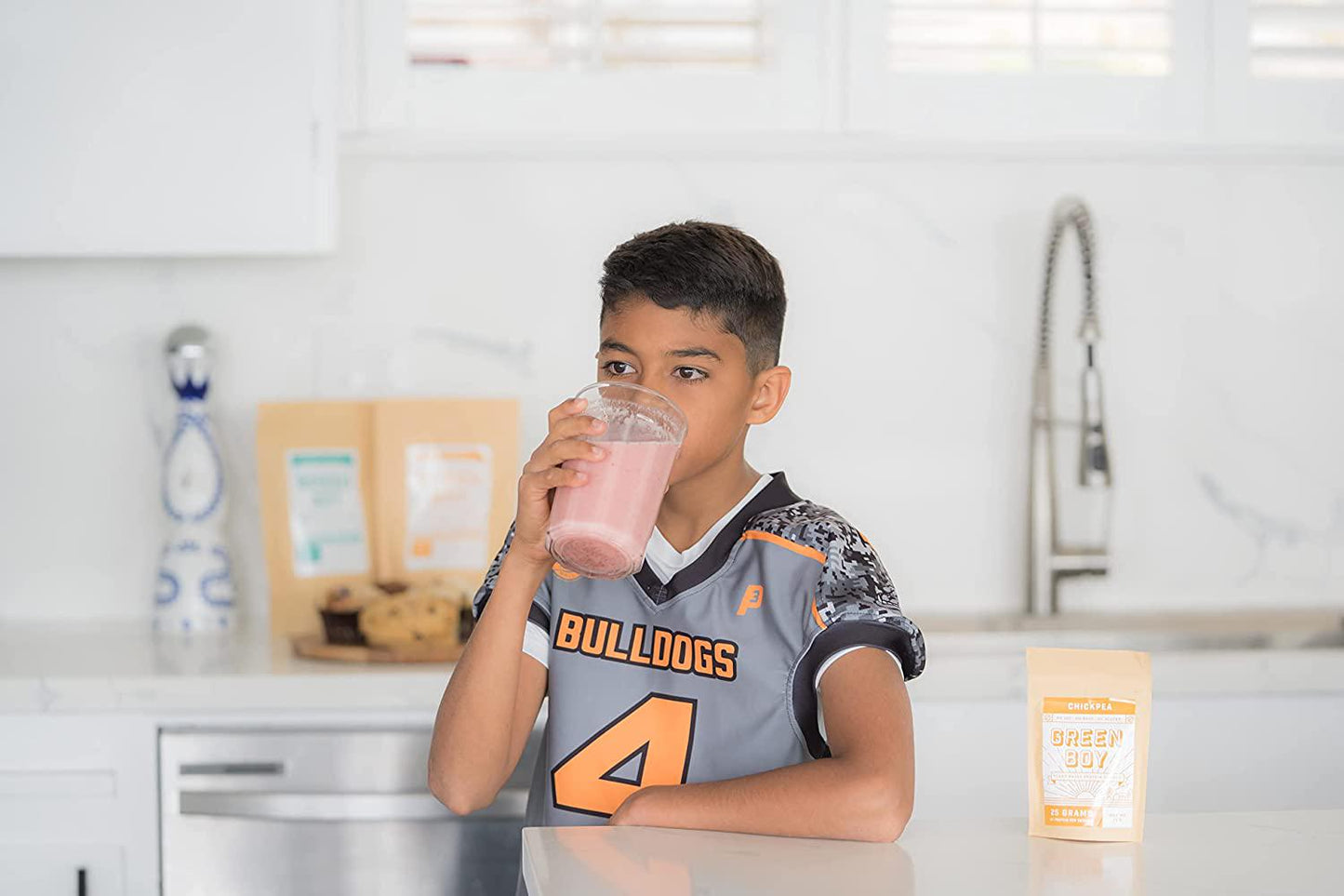 Green Boy Plant-based Mung Bean Protein Powder Made From Single Ingredient, Vegan and Clean Alternatives for Plant Protein, Good for Cooking, Baking and Smoothies, No Added Sugar, Soy or Gluten (16oz)