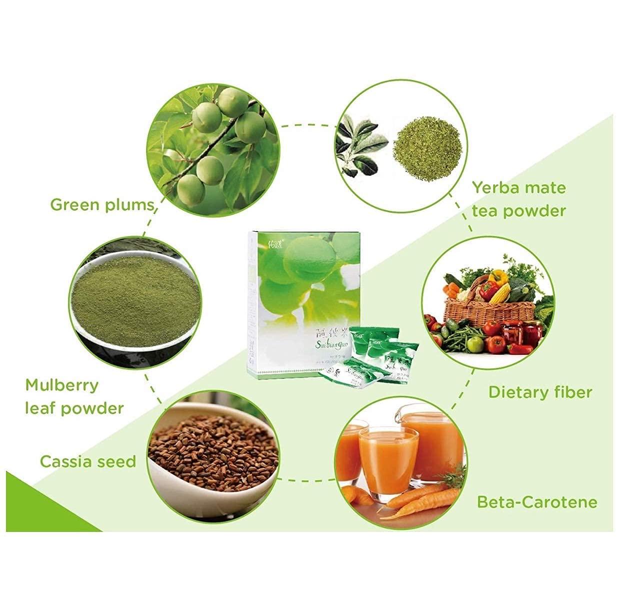 Green Diet Plum is 100% Natural Detox Food Slimming Perfect Weight for 15~ 30 days suibianguo 10g * 15pcs