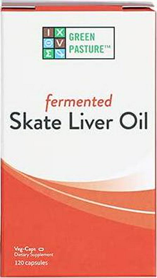 Green Pasture Blue Ice Fermented Skate Liver Oil 120 Count (Pack of 1) Caps (Package may vary)