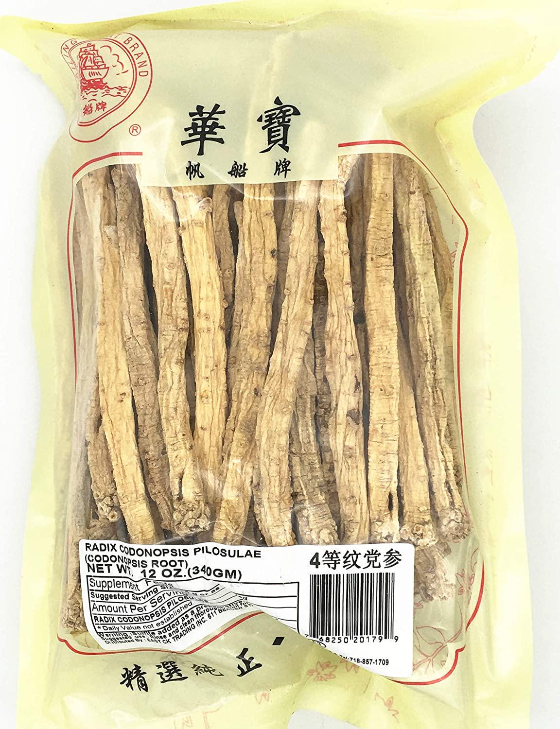 Green Radix CODONOPSIS PILOSULAE(CODONOPSIS Root) 12 OZ 4等纹党参 素花党参 补中益气 健脾和胃 缓解四肢无力 胸闷气短 失眠健忘 食欲不振 大便溏稀 口干口苦 气色萎黄 术后无力