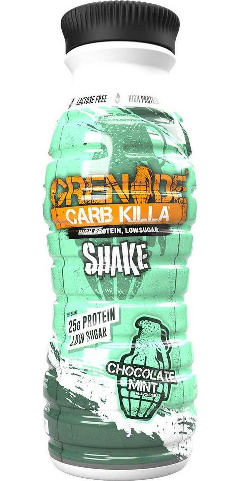 Grenade Carb Killa Chocolate Mint High Protein Shake, 8 x 330 ml