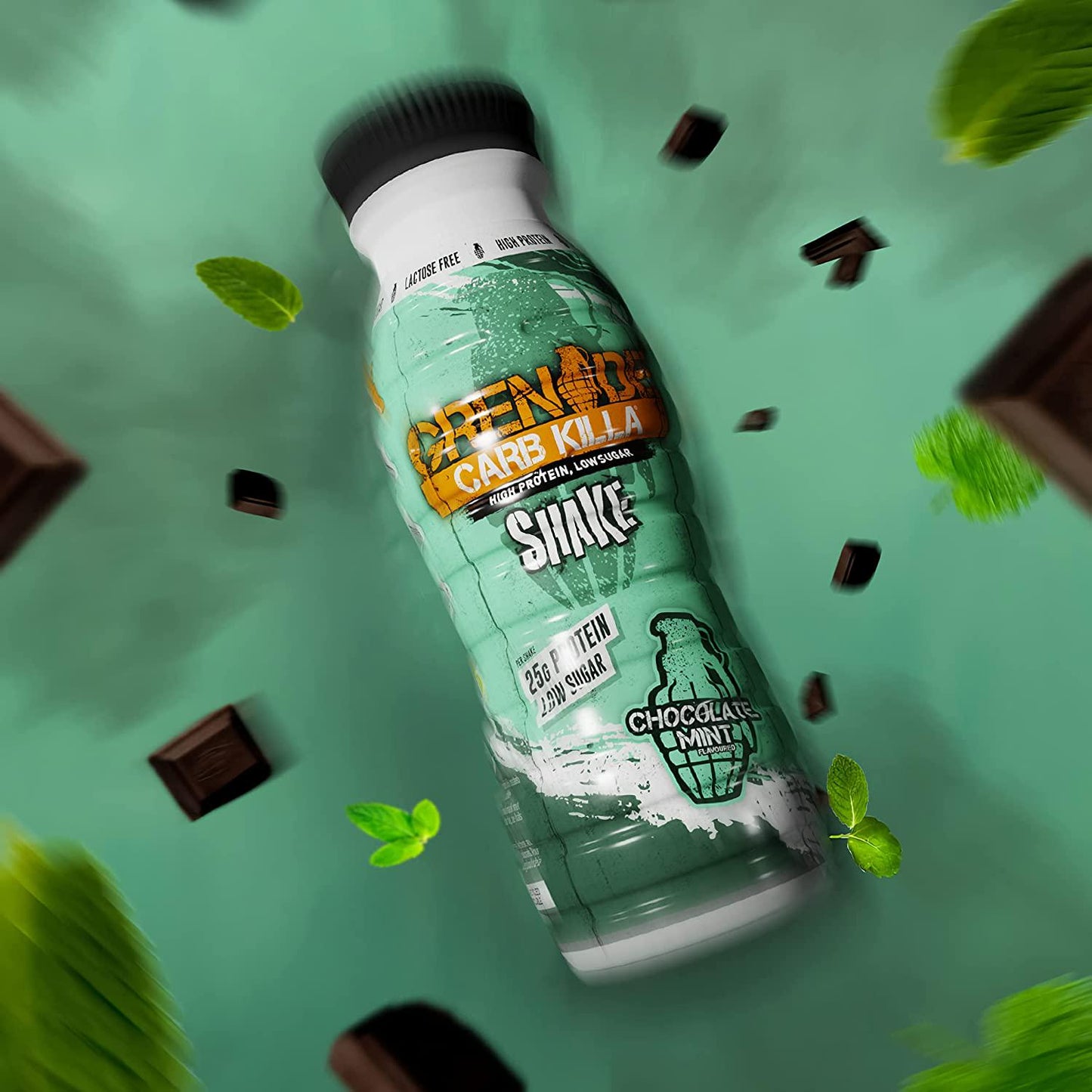 Grenade Carb Killa Chocolate Mint High Protein Shake, 8 x 330 ml