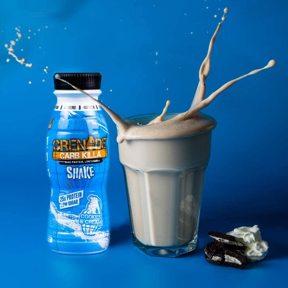 Grenade Carb Killa Fudge Brownie High Protein Shake, 8 x 330 ml