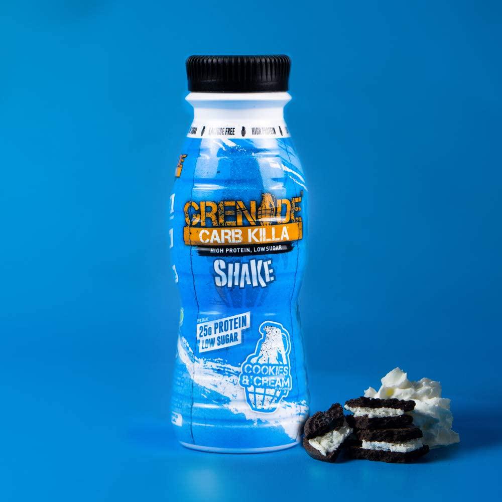 Grenade Carb Killa Fudge Brownie High Protein Shake, 8 x 330 ml