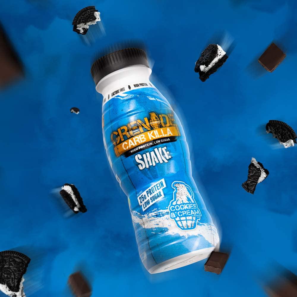 Grenade Carb Killa Fudge Brownie High Protein Shake, 8 x 330 ml