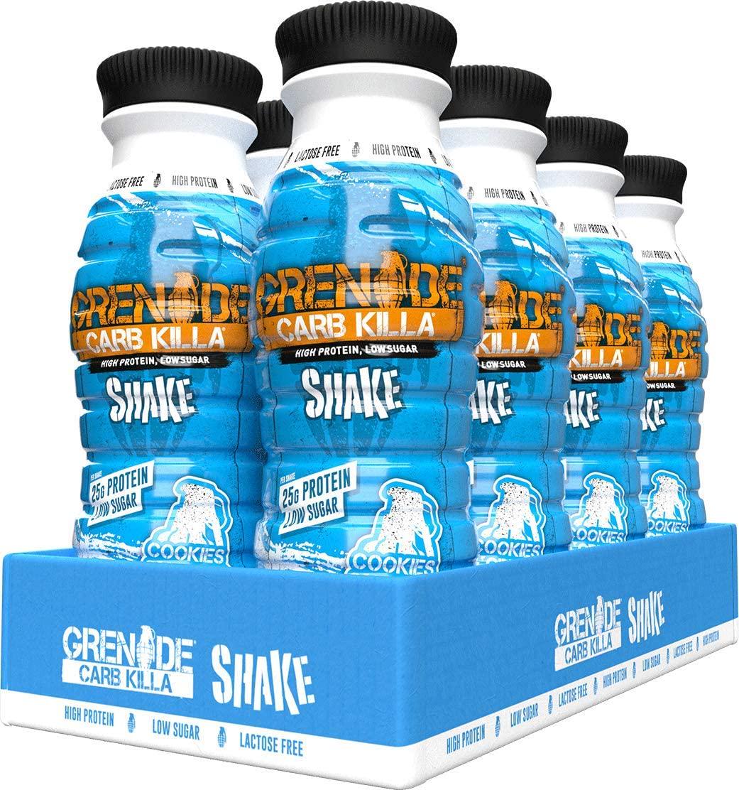 Grenade Carb Killa Fudge Brownie High Protein Shake, 8 x 330 ml