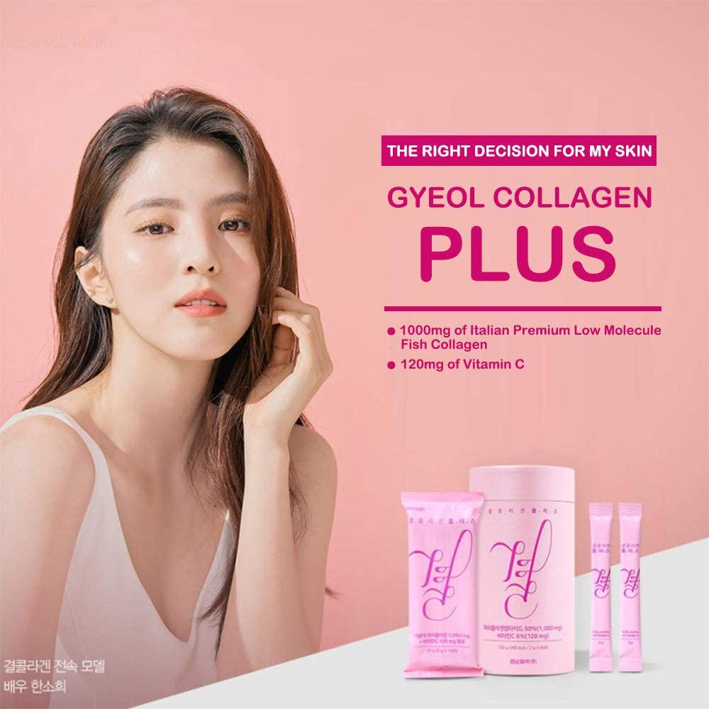 Gyeol Collagen Plus - Low Molecular Weight Collagen + Vitamin C 2g*60sticks