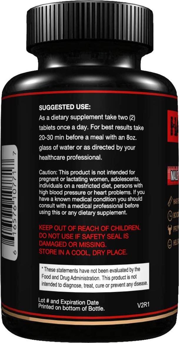 HARD HEADD Supplement for Male Wellness, Boost Your Energy, regain Your Strength, Great for Workout Power