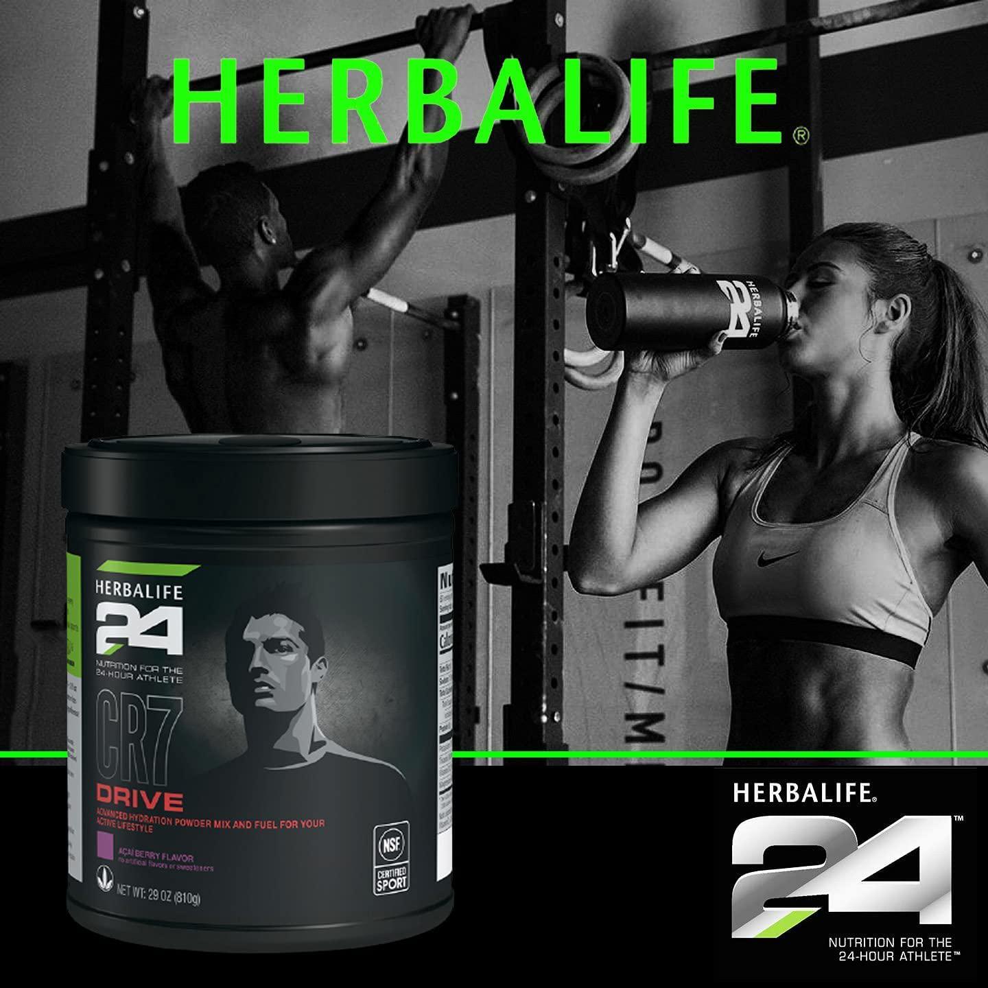 HERBALIFE24 CR7 Drive: Acai Berry (810G) Nutrition for The 24-Hour Athlete,Advanced Hydration Powder Mix and Fuel for Your Active Lifestyle, Natural Flavor, No Artificial Sweetener
