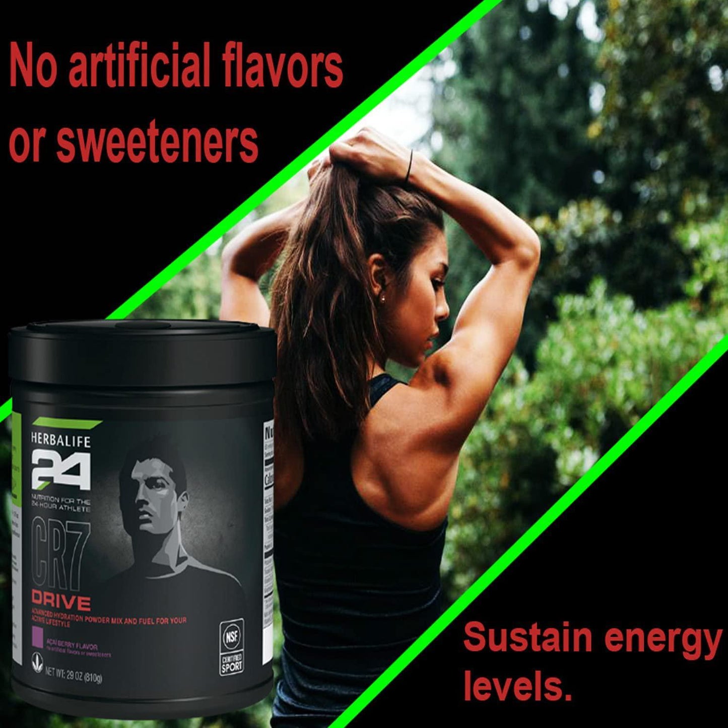HERBALIFE24 CR7 Drive: Acai Berry (810G) Nutrition for The 24-Hour Athlete,Advanced Hydration Powder Mix and Fuel for Your Active Lifestyle, Natural Flavor, No Artificial Sweetener