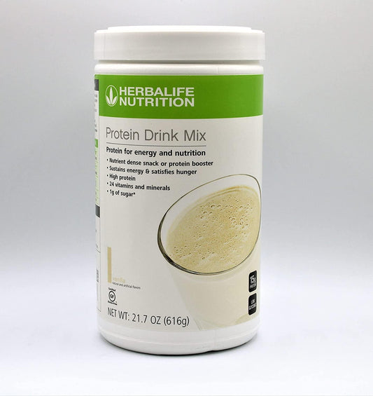 HERBALIFE Protein Drink Mix: Vanilla Flavor 616g, Nutrient Dense Healthy Snack, Protein Booster, Sustains Energy and Satisfies Hunger, High Protein