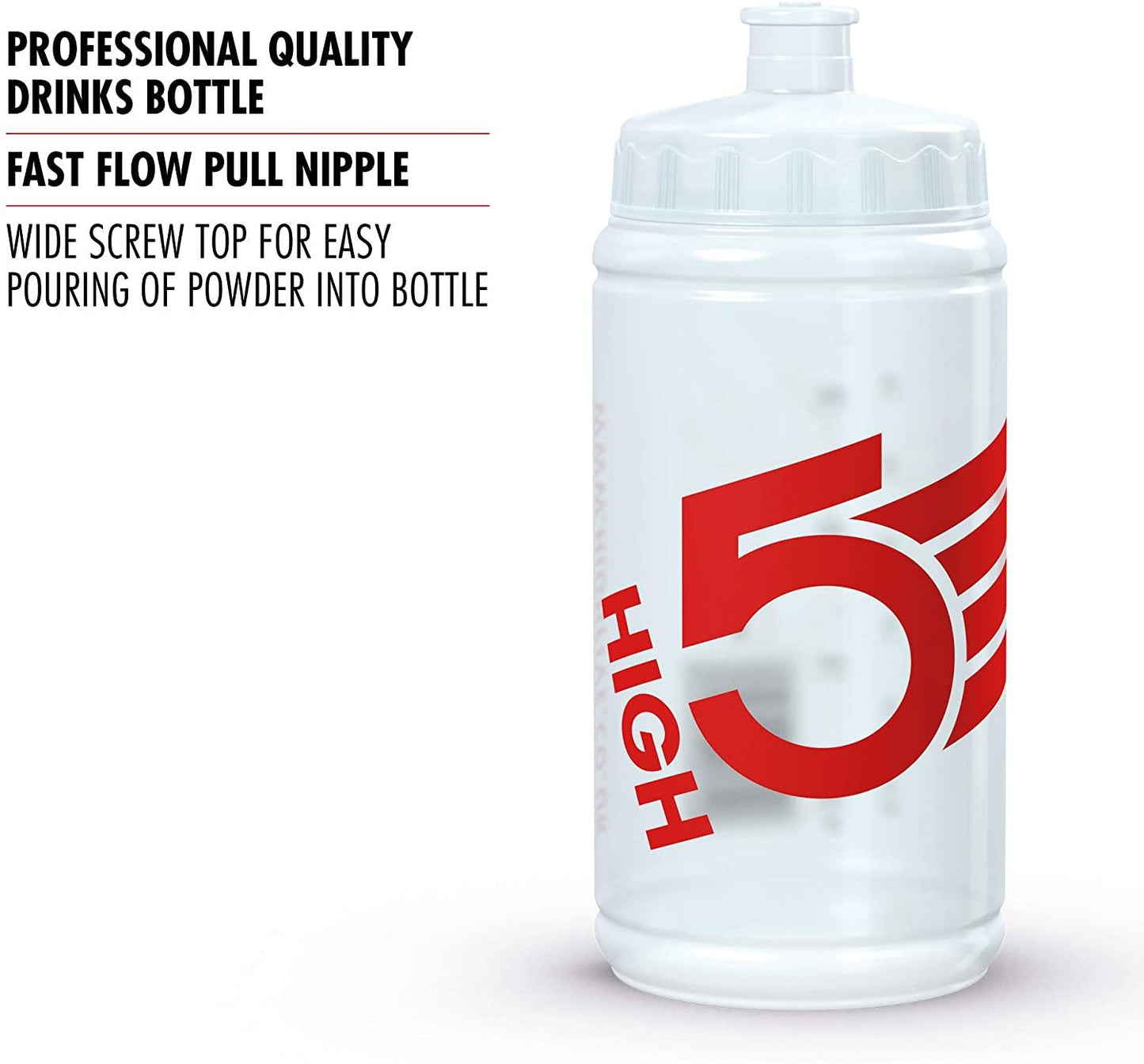 HIGH5 Drinks Professional Sports Water Bottle BPA Leak Proof Dishwasher Safe (500ml)