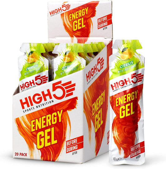 HIGH5 Reflex Nutrition Citrus Energy Gel 20 Sachets, 800 g