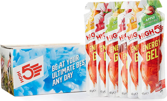 HIGH5 Reflex Nutrition Energy Gel Mixed Box 20 Sachets Sports Nutrition - Yellow