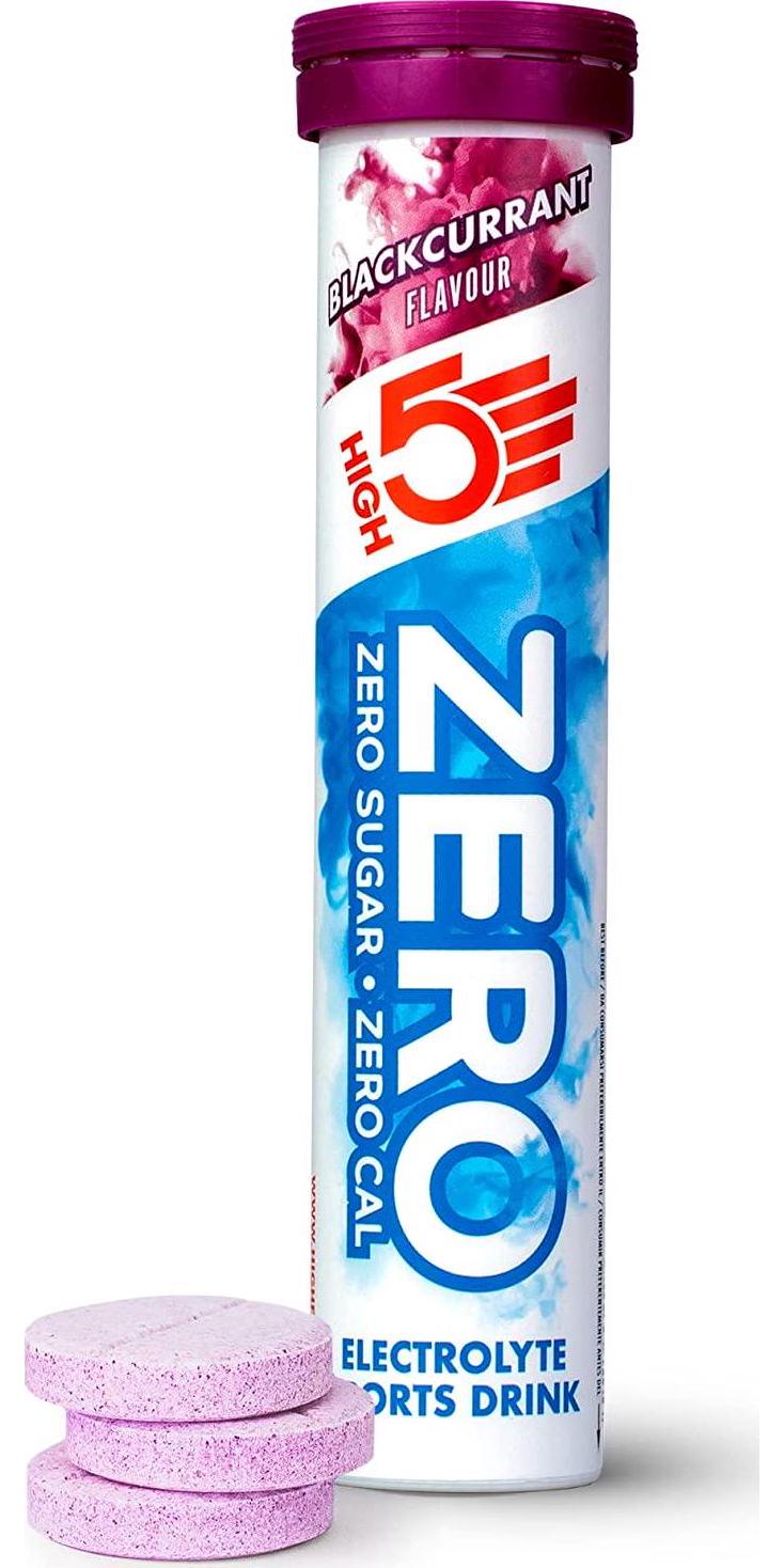 HIGH5 Zero Electrolyte Hydration Tablets Added Vitamin C, Blackcurrant, 20 Tab Tube