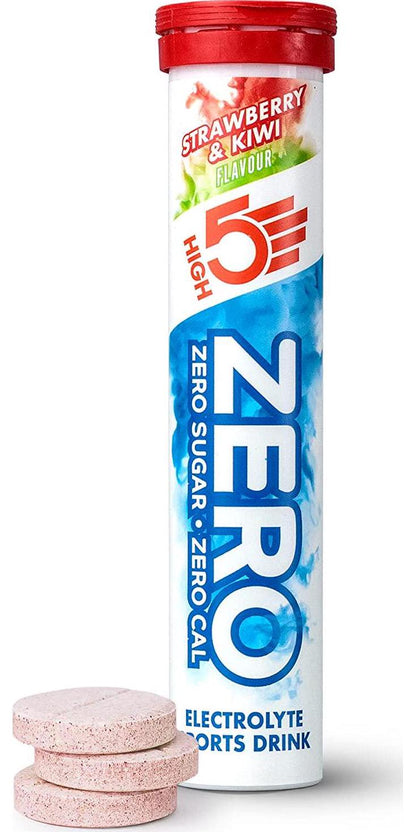 HIGH5 Zero Electrolyte Hydration Tablets Added Vitamin C (Strawberry and Kiwi, 20 Count (Pack of 1))