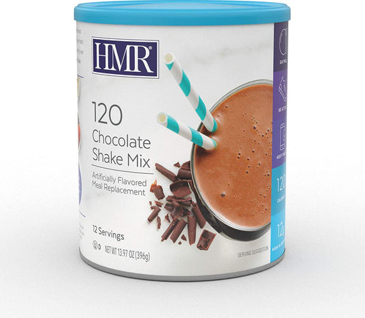HMR 120 Chocolate Shake Meal Replacement Powder, 12g Protein, 120 Cal., Canister of 12 Servings
