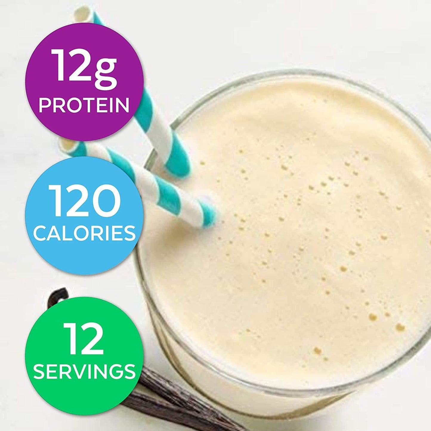 HMR 120 Vanilla Shake Meal Replacement Powder, 12g Protein, 120 Cal., Canister of 12 Servings