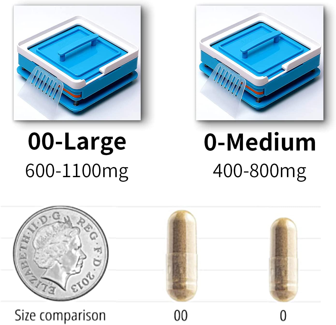 HPMC Size 0 Empty Vegetarian Capsules - Clear Empty Vegan Capsules - Vegetarian Empty Pill Capsules- DIY Vegetable Capsule Filling- Vegetable Pill Capsules Empty Caps Pills (1000 Count)