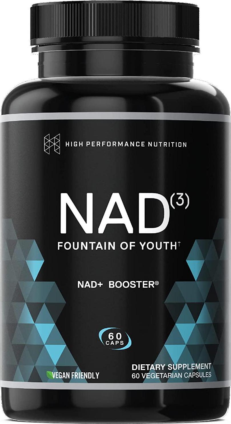 HPN NAD+ Booster - Nicotinamide Riboside Alternative (NAD3) for Men and Women | Anti Aging NRF2 Activator, Superior to NADH - Natural Energy Supplement for Longevity and Cellular Health, 60 Veggie Pills