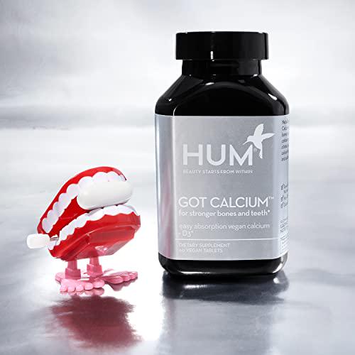 HUM Got Calcium - Vegan Calcium Supplement for Bone Health + Teeth Strengthening with Vitamin D3 for Enhanced Absorption (60 Vegan Tablets, 30 Day Supply)