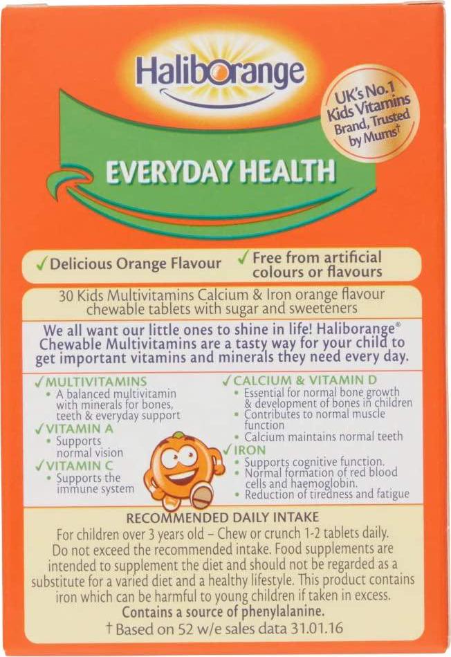 Haliborange Kids Multivitamin Calcium and Iron tablets 30