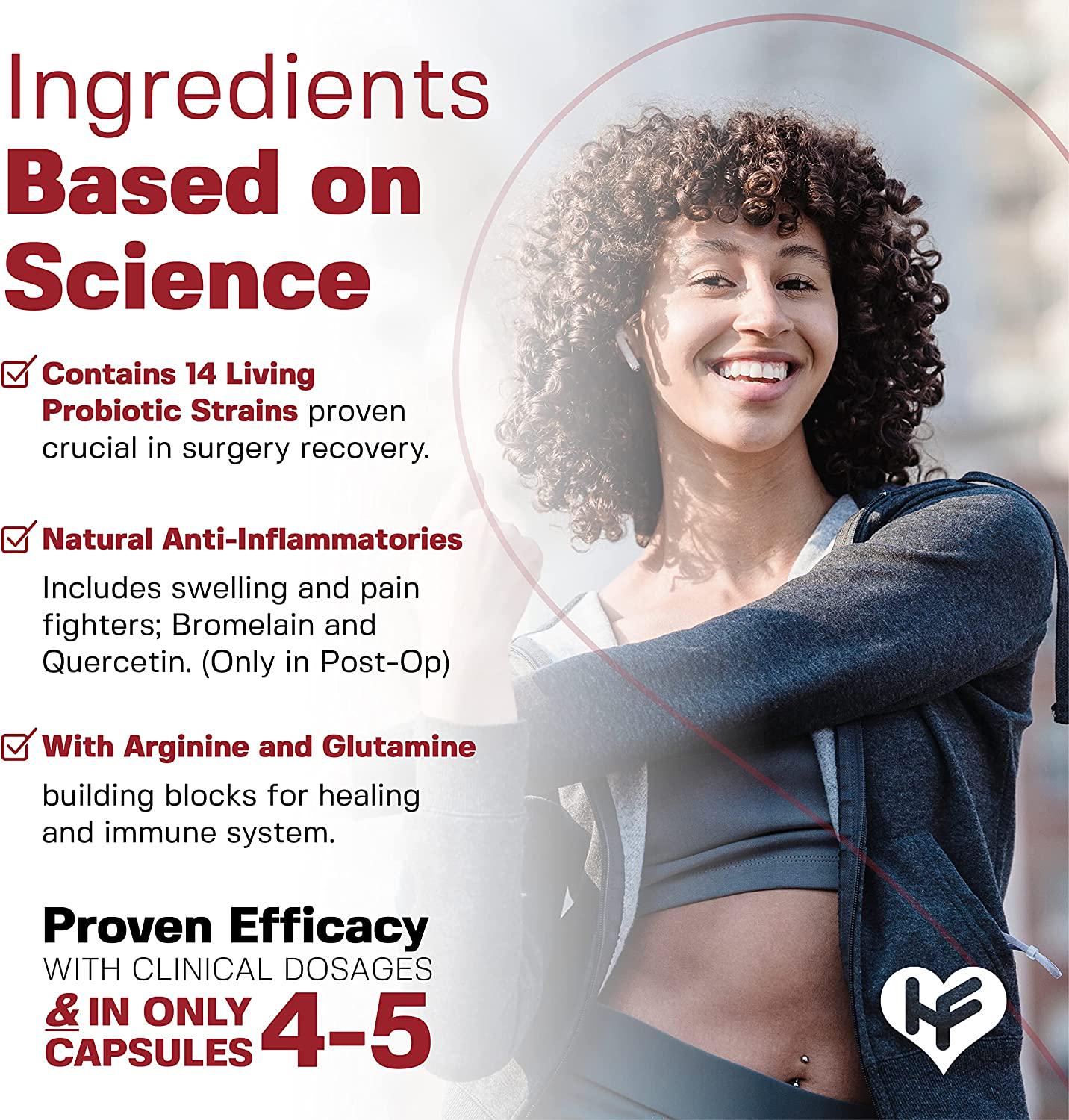 HealFast Complete Pre and Post Surgery Recovery Supplement - Wound Care and Post Partum Recovery - C Section Recovery - Tummy Tuck Post Surgery Supplies - Abdominal Binder, BBL Post Surgery Supplies