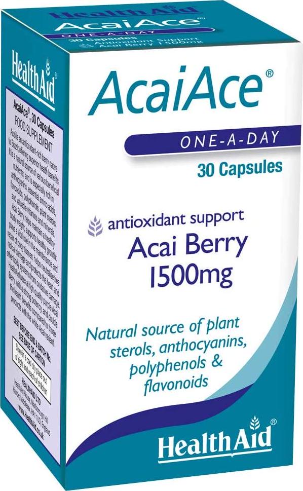 HealthAid AcaiAce Acai Berry 1500 mg - 30 Capsules