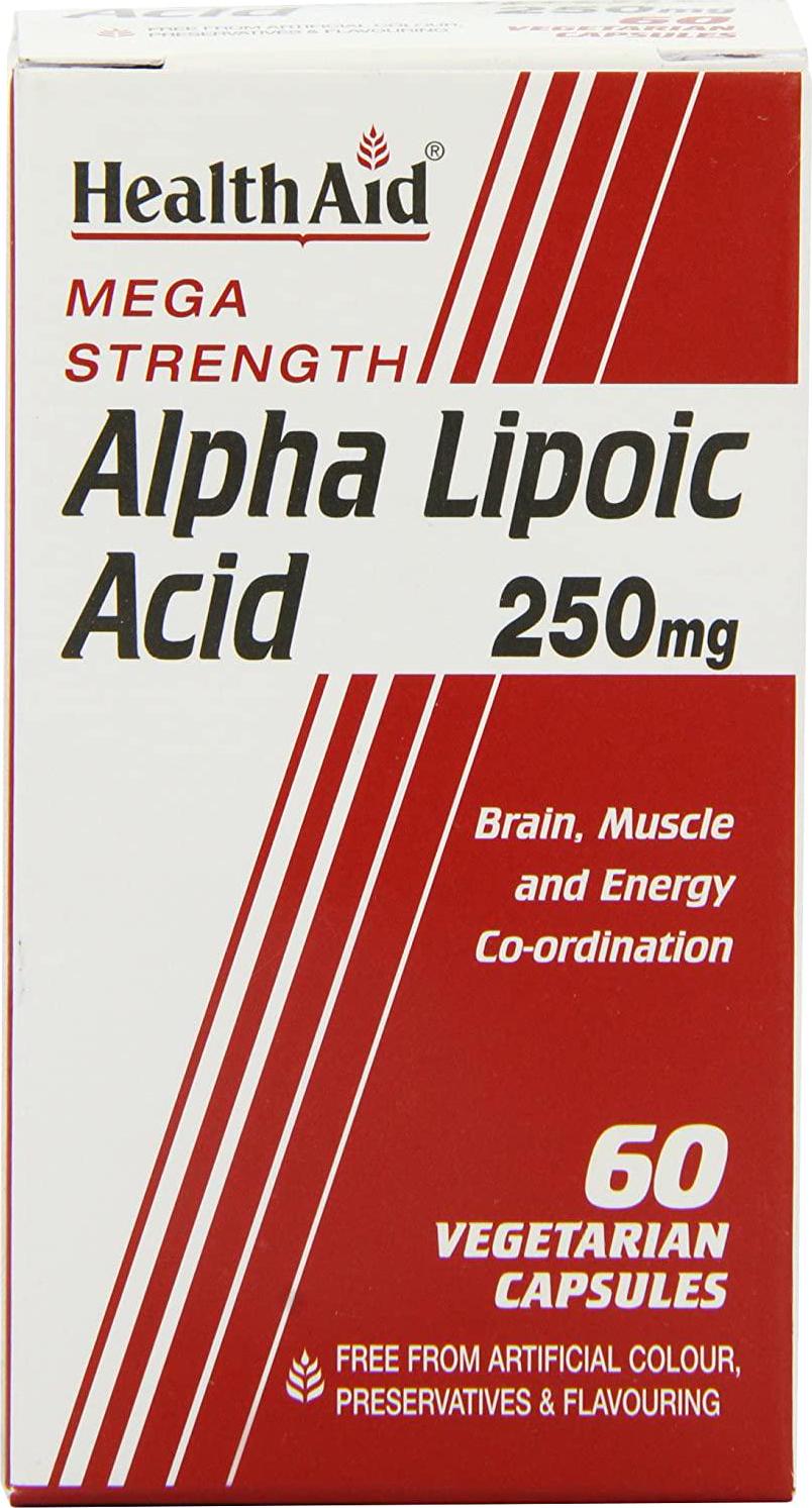 HealthAid Alpha Lipoic Acid 250mg - 60 Vegicaps