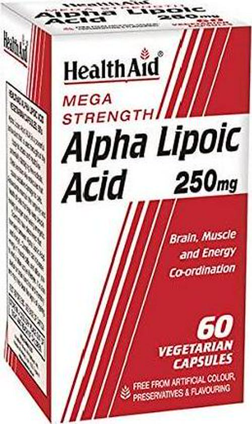 HealthAid Alpha Lipoic Acid 250mg - 60 Vegicaps