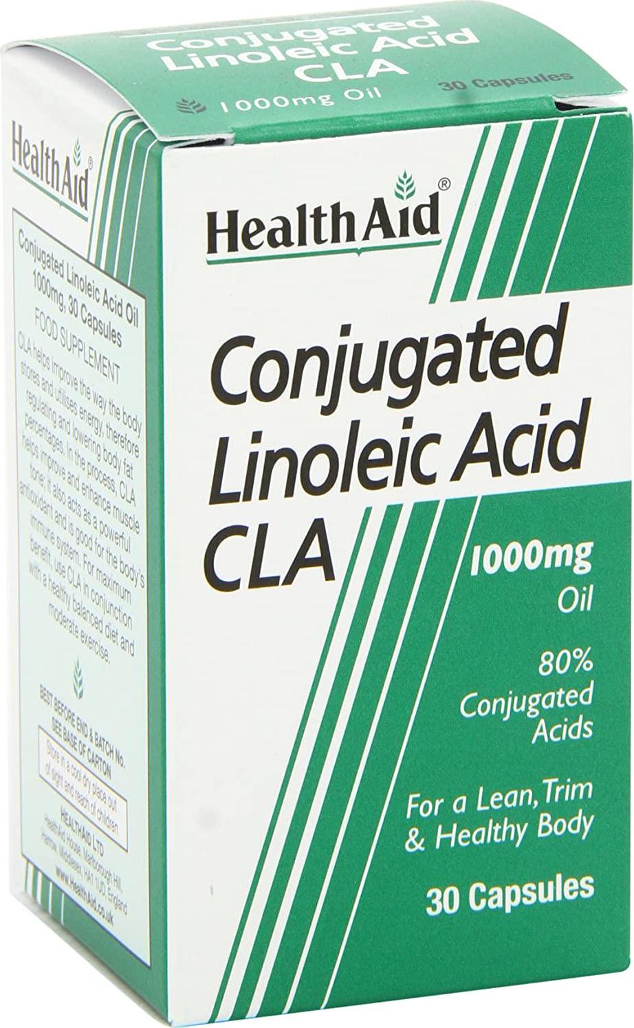 HealthAid CLA - Conjugated Linoleic Acid - 30 Capsules