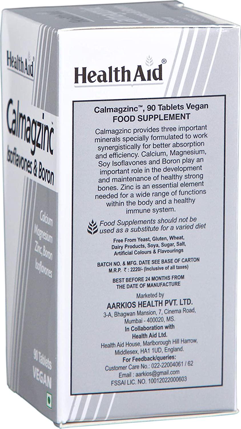 HealthAid Calmagzinc - 90 Vegan Tablets