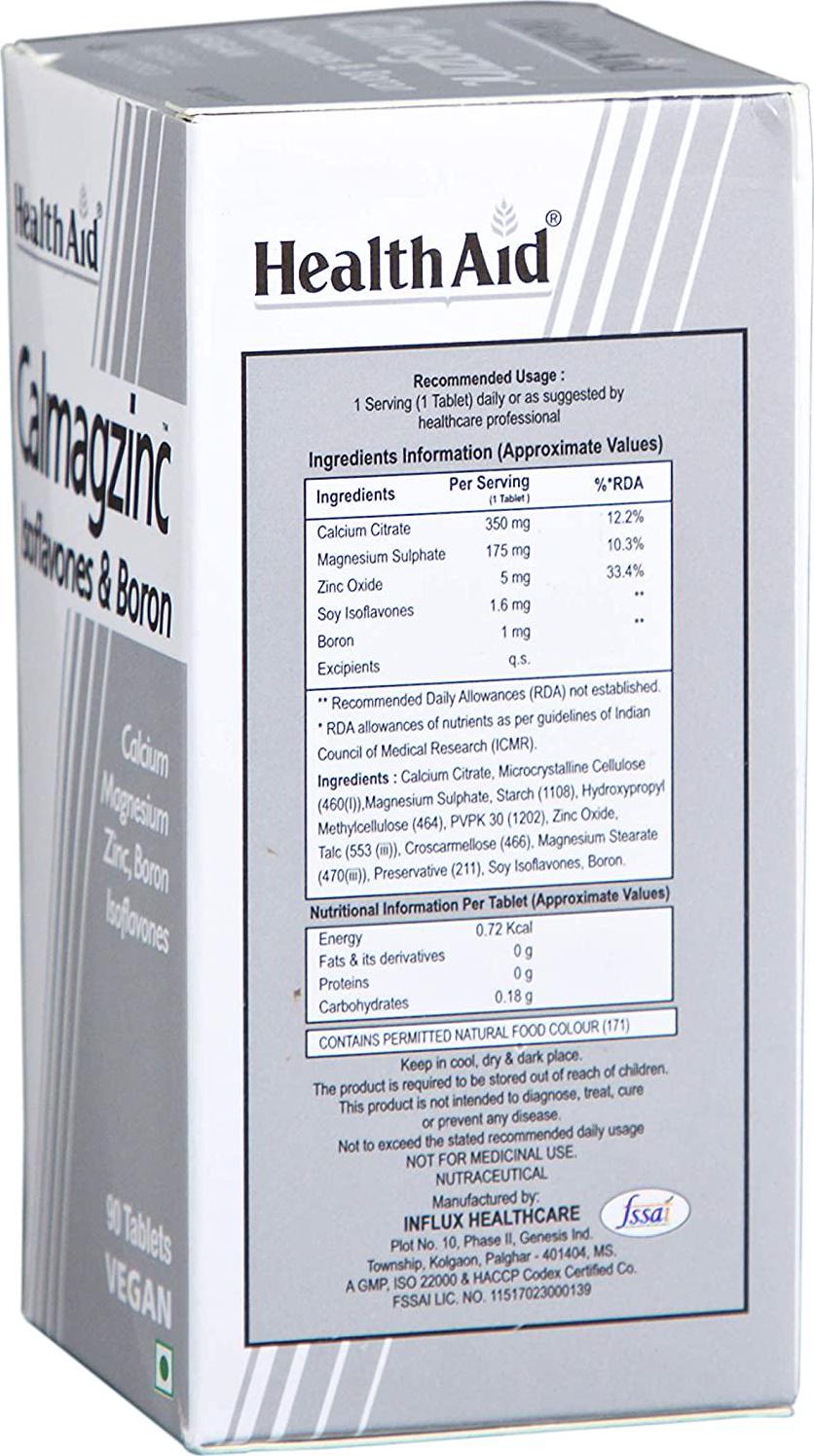 HealthAid Calmagzinc - 90 Vegan Tablets